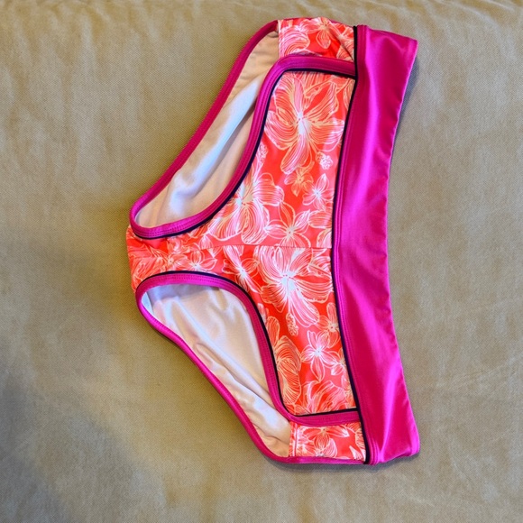 Athleta Coral Pink Floral Tankini Set - Picture 6 of 13